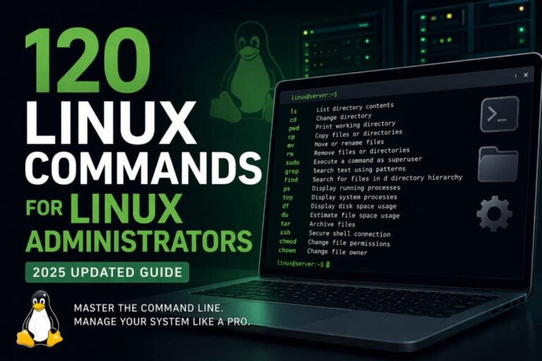120 Linux commands list